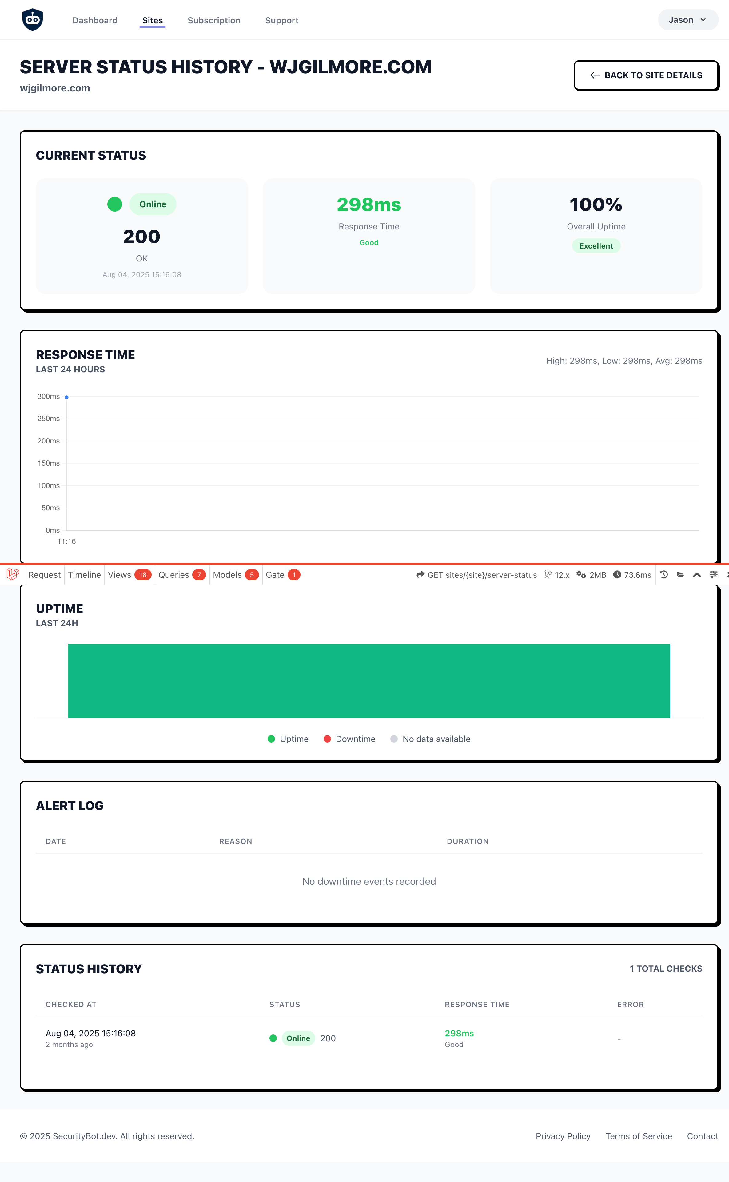 Web Server Monitoring Dashboard